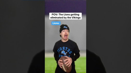 POV: The Lions getting eliminated by the Vikings😂🏈