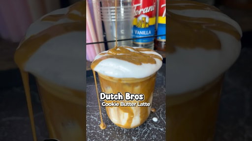 Dutch bros is such a vibe #dutchbros #cookiebutter #icedlatte