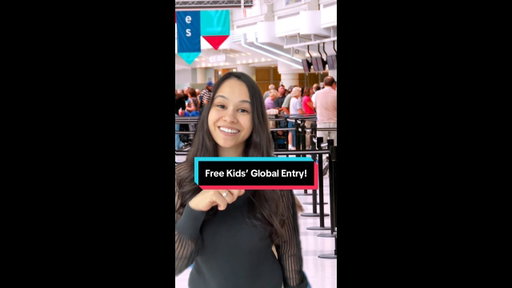 Skip airport lines! Free Global Entry for kids! ✈️✨ #TravelHacks #FamilyTravel #erikakullberg