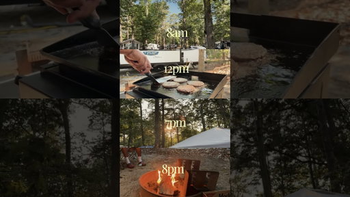 Camping but time stamped ⛺️🪵 #campinglife