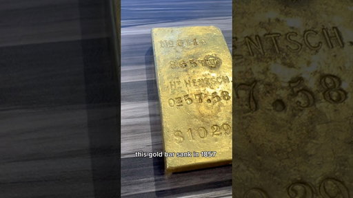 Shipwreck Gold Bar Fetches $216,000 at Auction!!! #shorts