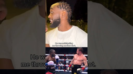 Terence Crawford gave credit to Canelo Alvarez for rolling with the shot 🤝 #canelocrawford #boxing