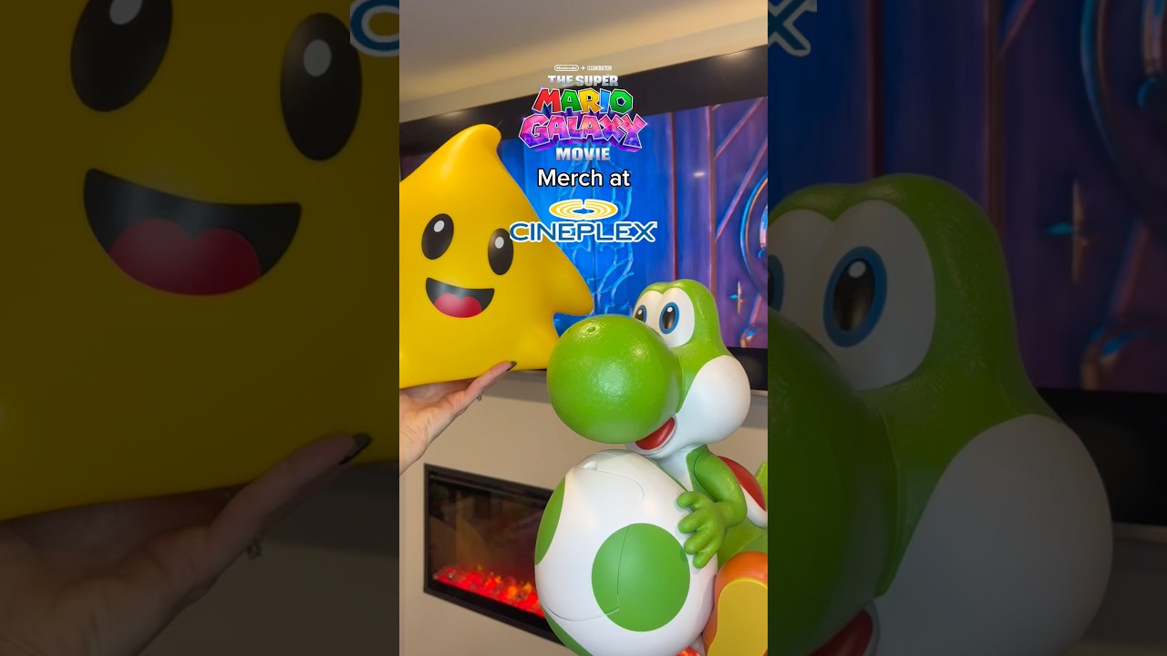 YOSHI AND LUMA POPCORN BUCKETS! - Super Mario Galaxy Movie Merch at Cineplex #supermariogalaxymovie