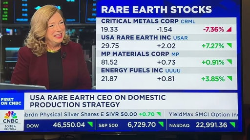 USA Rare Earth (USAR) CEO Interview 2025 10 20