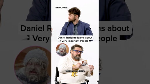 this is Daniel Radcliffe's sign to go on @veryimportantpeopleshow