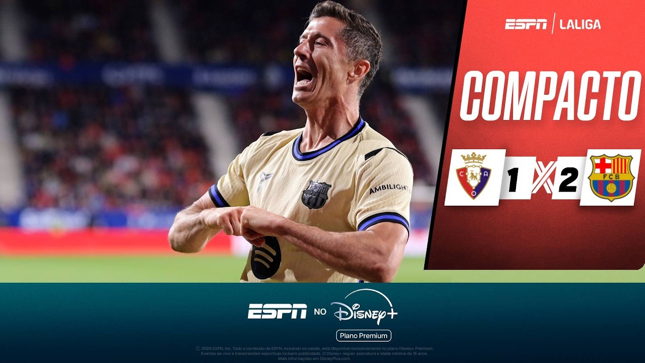TÍTULO CHEGANDO! BARCELONA BATE OSASUNA E DEPENDE DO TROPEÇO REAL MADRID PRA SER CAMPEÃO ANTECIPADO