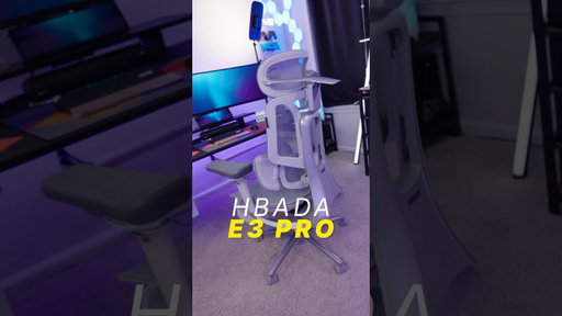 This chair hugs your back 😌 HBADA E3 PRO Ergonomic Chair