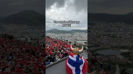 The whole of Norway is rowing! Hele Norge Ror 🇳🇴🚣⚽️ | Visit Norway #visitnorway #worldcup