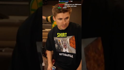 Ludwig shows YourRAGE his new shirt😂💀