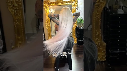 She paid $10,000 for THIS hair 😱💸#PlatinumBlonde #LuxuryBeauty #HairTransformation