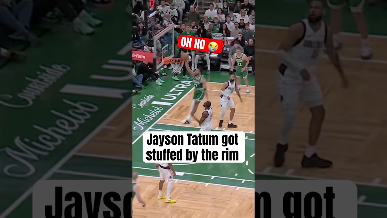JT couldn't finish the dunk 💔