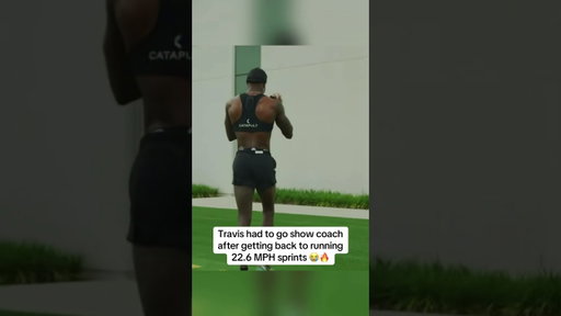 Travis had to show coach after getting back to 22.6 MPH sprints 🔥