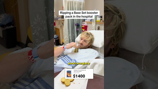 Ripping a $1,400 pack in the hospital