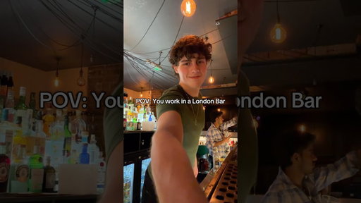 couldn’t believe this 😭 #fyp #bartender #london #pov