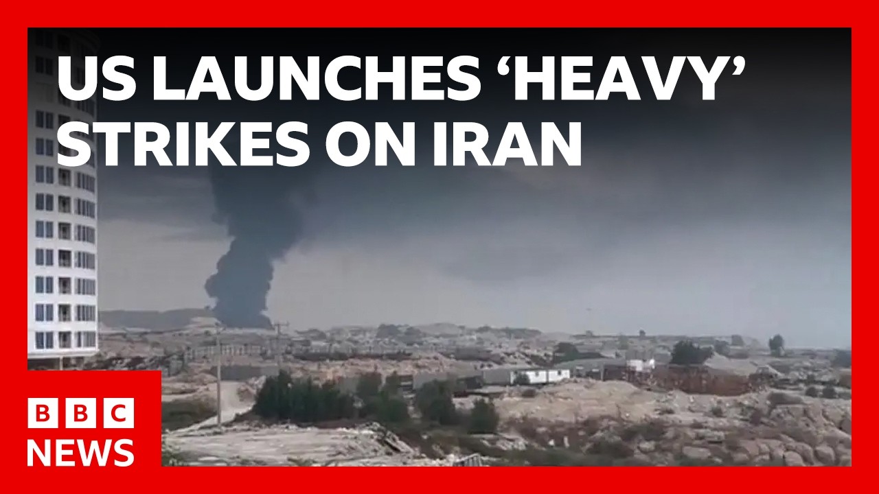 US launches 'heavy' strikes on Iran after attempted attack on American troops | BBC News