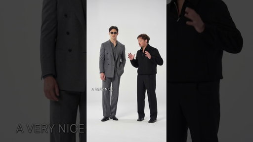 Grey Double Breasted Suit