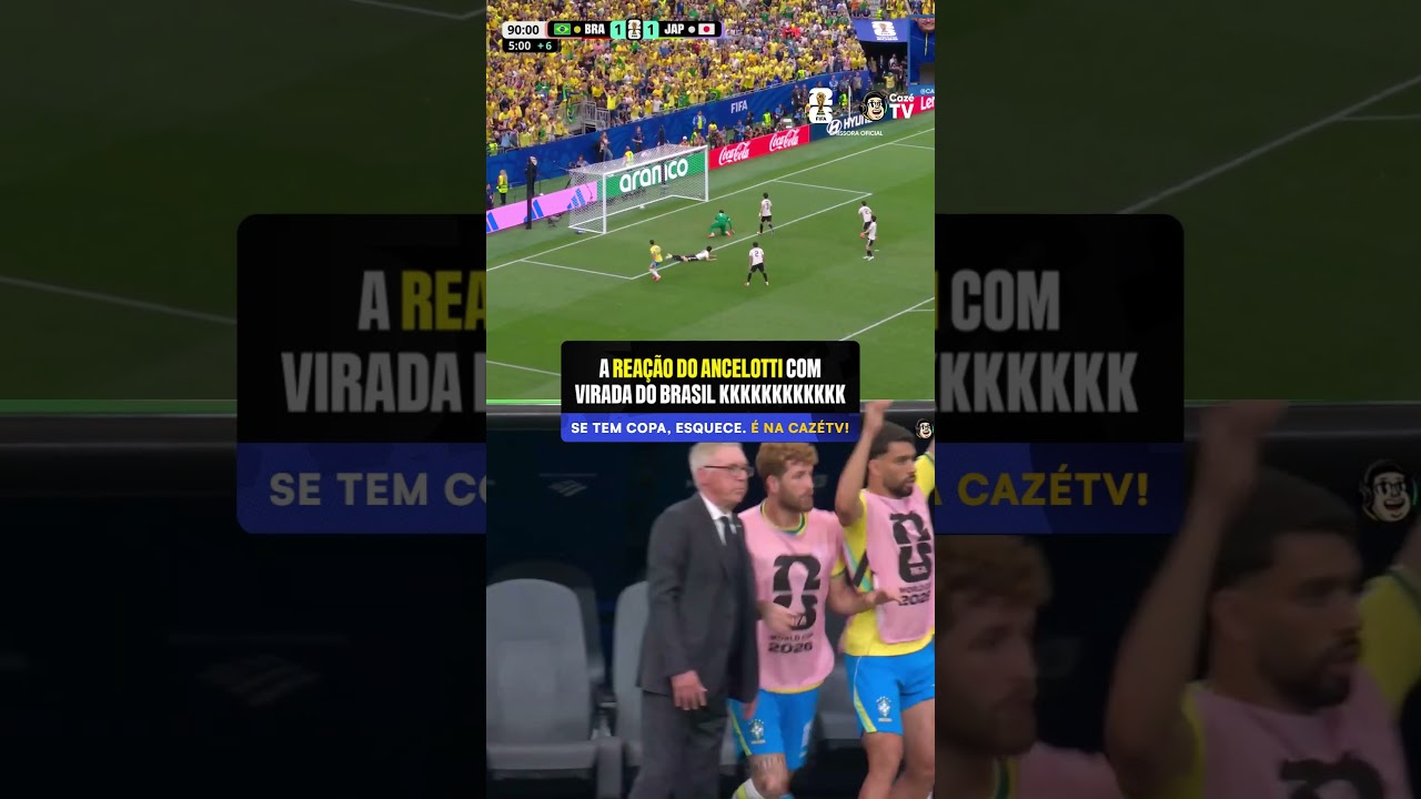 O ABOMINÁVEL HOMEM DAS NEVES? O ANCELOTTI TEVE ESSA REAÇÃO AÍ COM A VIRADA KKKKKKKKKKKK