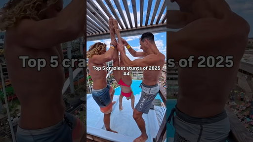 #4 TOP 5 CRAZIEST stunts of 2025: I got THROWN down the BIGGEST slides in France 🇫🇷