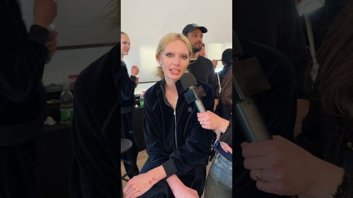 From skool 2 kool with Alex Consani & @liana.ava. #AlexConsani #NYFW
