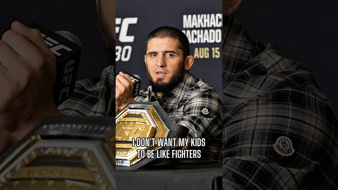 Islam Makhachev reveals he has three children and doesn’t want them to become fighters