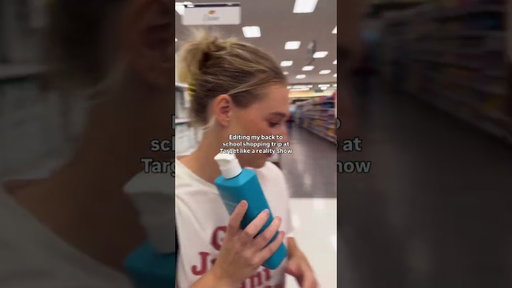 Editing my back to school shopping trip at Target like a reality show