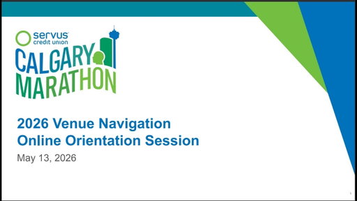 2026 Servus Calgary Marathon Orientation Venue Navigation