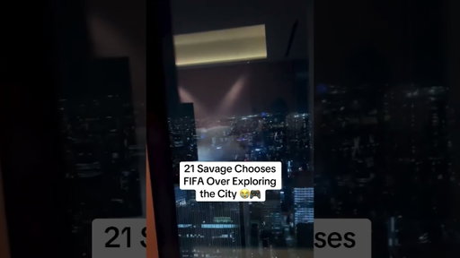 21 Savage Just Wanted to Play FIFA