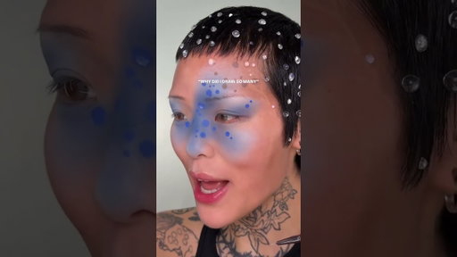 INSANELY real water drop makeup