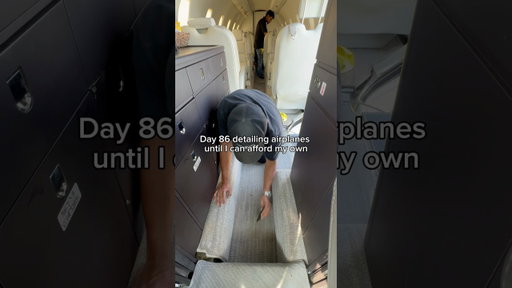 Day 86 of Detailing PRIVATE JETS Until I Can Buy My Own #privatejet #aircraftdetailing