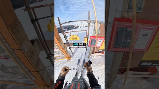 Would you ski the Wild West? Some of the coolest in bounds terrain I’ve skied #ski #skiing