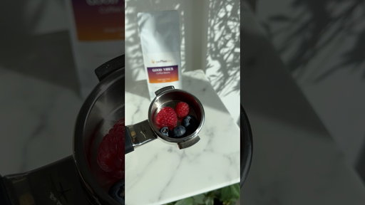 Espresso with berries? #coffee