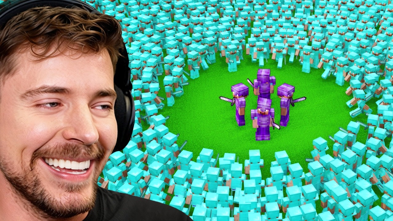 4 Pros vs 1000 Players