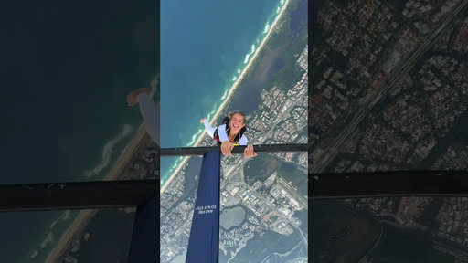 Hanging off a helicopter in Rio!!