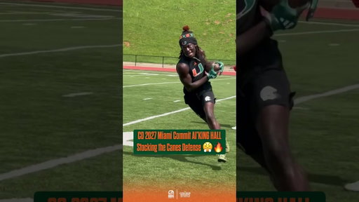 C/o 2027 DB Commit Ai’King Hall is Built to be a Cane 💪🔥(🎥 Via: ScoutFball / X )