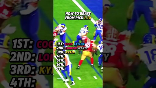 How To Draft in Fantasy Football From Pick 1.10 🚀