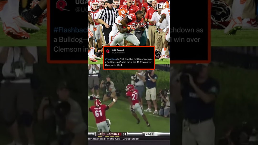 Nick Chubb's First College TD Was ELECTRIC 🍿🔥