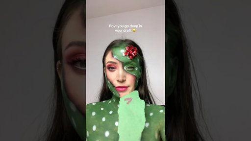 So many questions 😂 #christmasmakeup #christmasgifts #makeuptransformation #facepaint #funnyshorts