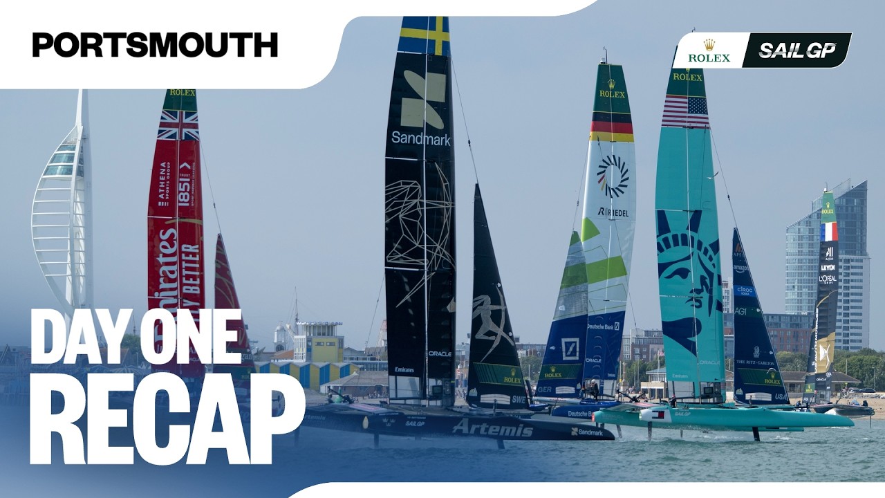 Day 1 Recap // Emirates Great Britain Sail Grand Prix | Portsmouth 🇬🇧