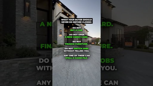 Don't let a new car purchase or furniture financing destroy your buyer's loan approval.
