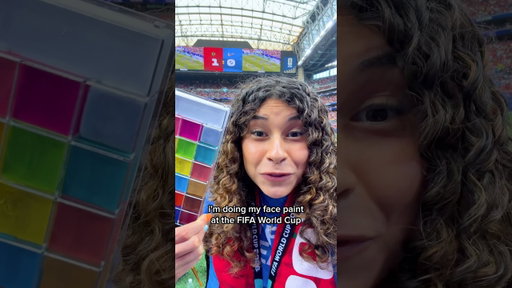 Facepaint During the FIFA World Cup! ⚽️🏆🇵🇹 #ad #FIFAWorldCup