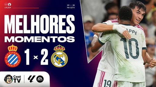 MELHORES MOMENTOS: ESPANYOL 1 X 2 REAL MADRID | LALIGA 26/27 | 2ª RODADA