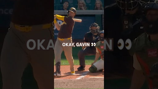 That Gavin Sheets is so hot right now. #mlb #baseball #homerun #gavinsheets #padres #sandiego