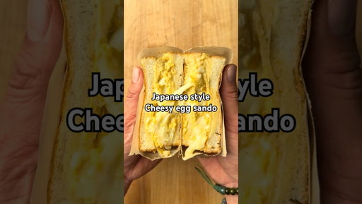 Tamago sando with cheese