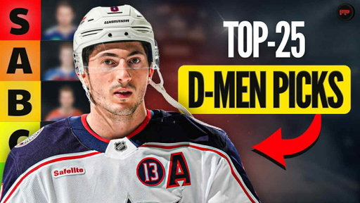Top 25 Defenseman Rankings & Tiers - Fantasy Hockey 2025