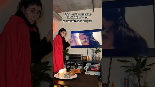 VAMPIRE IS YOUR ROOMMATE #shorts #skit #vampire