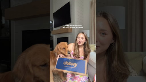 @Chewy taste test with Beau #ChewyPartner🐾 try his Chewy favorites in my bio #goldenretriever