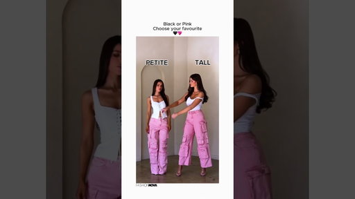 Black or pink cargo pants… drop your pick 🖤💖