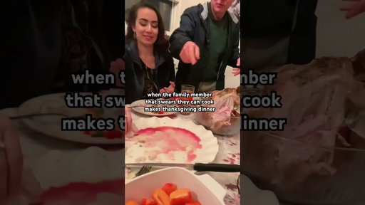 who likes medium rare turkey!? #fail #thanksgiving #turkey