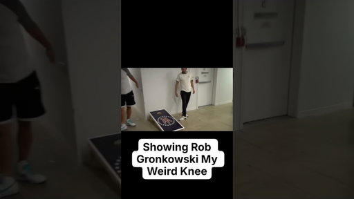 Showing Rob Gronkowski My Weird Knee