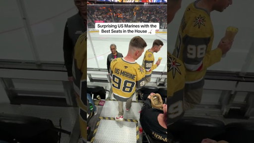 Surprising US Marines with the BEST Seats in the House! 🏒